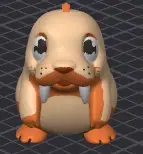 Gus The Walrus - 3D Animal Cartoon Creature Figure (Pre Painted) MMU/MMS/AMS