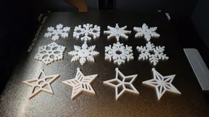 Snowflakes 2nd set for christmas tree decoration