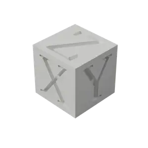 Cube Calibration XYZ 20mm per side