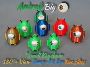 Android Big movable Eye – Now small Keychain :-)