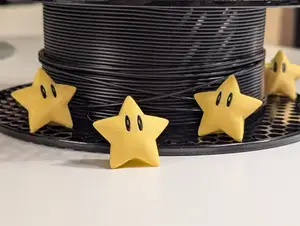 Mario star mini figure
