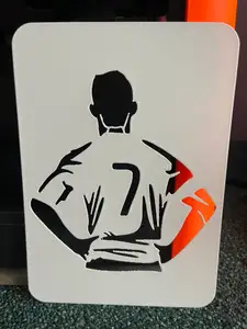 Cristiano Ronaldo - Template Stencil for drawing and painting