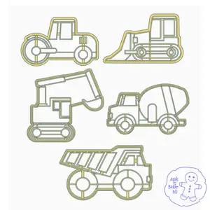 Construction Cars Cookie Cutter Set