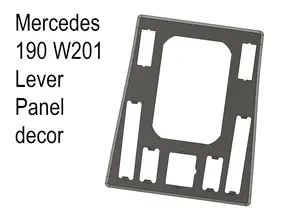 Mercedes 190 W201 Lever Panel decor