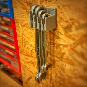 Wera Joker 4 wrench set compact wall mount holder / IKEA Skadis Pegboard holder