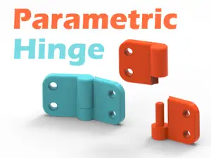 Door Hinge Collection - 4 Variations ( Parametric )
