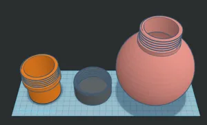 Screw lid bait containers