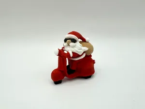 Mini Santa on a Scooter