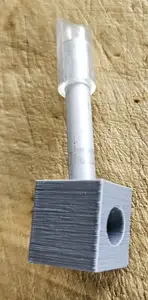 Connector block air supply inlet to organ flute pipe parametric customisable