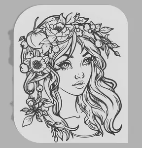 Woman with a face!