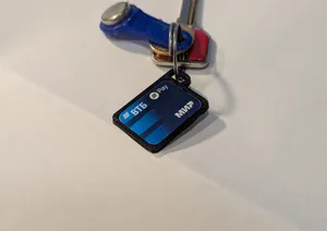 Keychain for payment sticker
