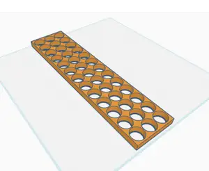 21700 - 13S3P cell holders square for a 48V battery