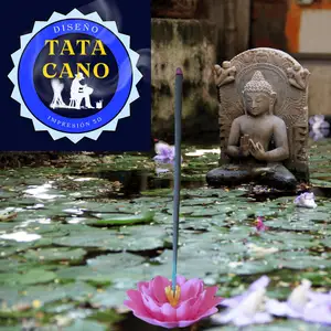Porta Sahumerio Flor de Loto (Lotus Flower Incense Holder)