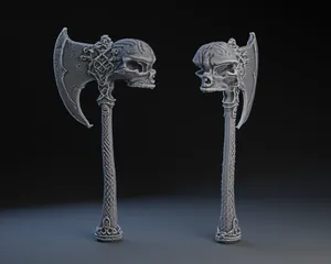 Norse Skull Axe