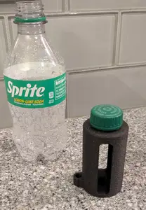 Dog Bag Holder with Soda Cap Lid