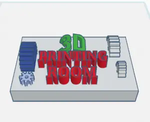 3D Printing Room Sign