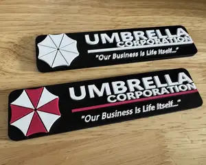 Umbrella Corp. Logo w/ Slogan (Resident Evil/Biohazard) - Fridge Magnet (Multi-Color) | Decoration For Whiteboard, Refrigerator, Locker, Cabinet | Home & Kitchen Essential, Classroom Office Supplies |