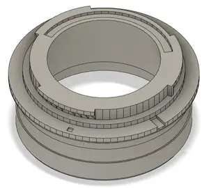 Canon M50 EF-M to 2in scope adapter