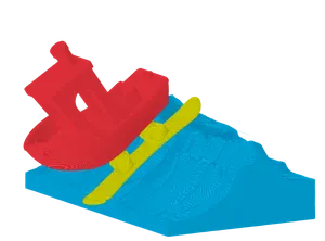 Snowboarding Benchy