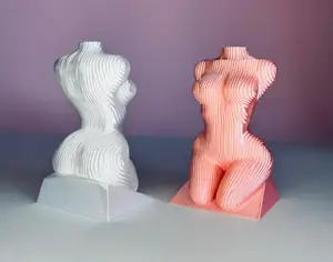 Beauty women stripe statute home decoration