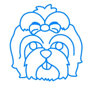 Shih Tzu cookie cutter