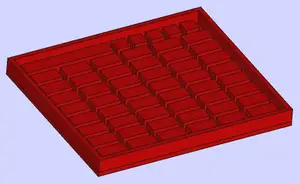 Modellziegel 3 x 1,5 x 1 cm; Gießform für Silikonform; Model bricks; mold for silicone mold