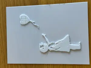 PicaSTLo Tactile Painting - Banksy Girl with Balloon