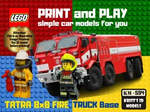LEGO Tatra 8x8 Fire Truck Base