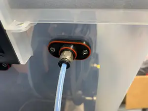 PTFE Feedthrough with Debris Filter for Airtight 3D Printer Filament Dry Box