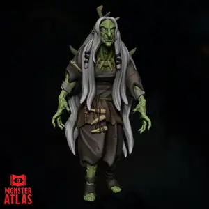 Green Hag — Fey Villain | Free STL | D&D 5e Miniature