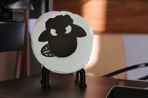 Angry An interesting bathroom decor idea. Sheep Shaun.Shaun the Sheep Toilet Paper Roll Holder.