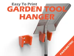 GARDEN TOOL HANGER - HOOK (Parametric)