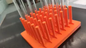 Test tube peg rack (customizable)