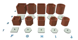 Box jar jars tin tins box boxes easy print without support
