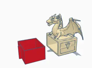 Dragon on its chest