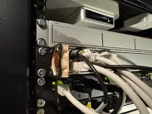 40mm rack fan mount for SFP adapter cooling