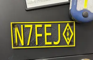 HAM Call Sign Name Plate