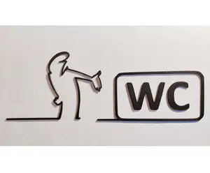 WC door hanger from the iconic cartoon "La Linea" Balum Balum.