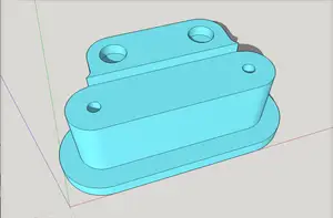 Flashforge AD5M Door Handle - remixed to print without need of supports