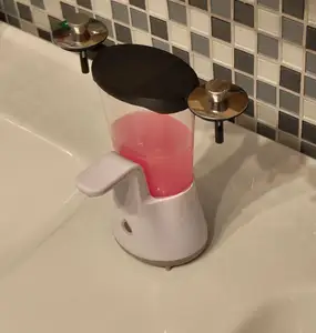 Sagrotan/Dettol No-touch Lid with holder for two Ikea wash basin plugs