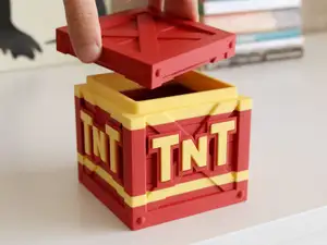 TNT crate (Secret box + Piggy bank + Container)
