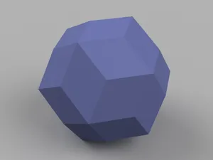 Low Poly Spheres: Rhombic Triacontahedron