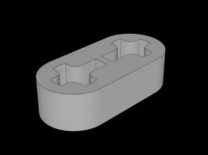 Lego Compatible (41677.dat) Technic Beam 2 x 0.5 Liftarm