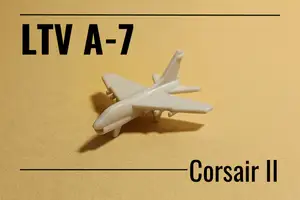 A-7 Corsair II print-in-place micro attack aircraft