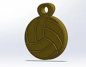 Volleyball Ball Xmas Ornament