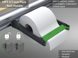 Roll Holder / Tape Dispenser for T-Nut Plus