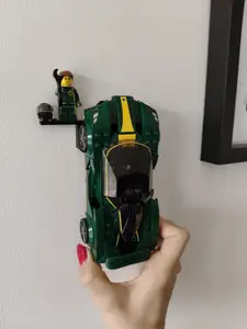 Lego Speed Champions wall mount with separate place for helmet