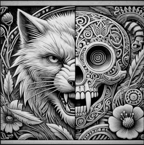 cat-skeleton lithopane