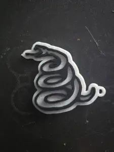 Metallica snake keychain