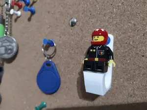 Hook for corkboard lego compatible